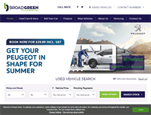 Tablet Screenshot of broadgreenmotors.co.uk